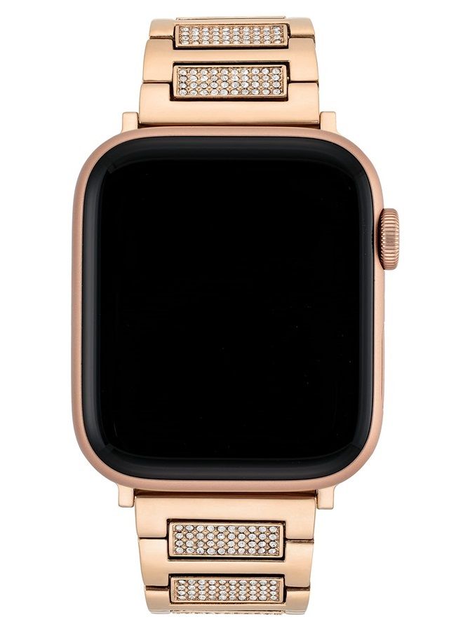 ANNE KLEIN سوار أنيق مزين بالكريستال الفاخر لساعة Apple Watch، آمن وقابل للتعديل، وبديل لسوار Apple Watch، يناسب معظم المعاصم - Image 1
