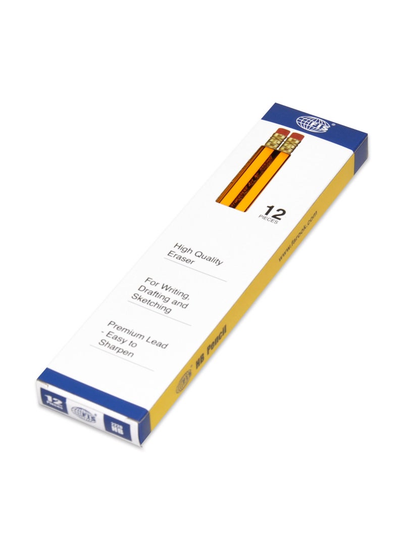 FIS 72 قلم رصاص FIS HB مع ممحاة 12 قلم رصاص × 6 - FSPE2220HB - Image 2