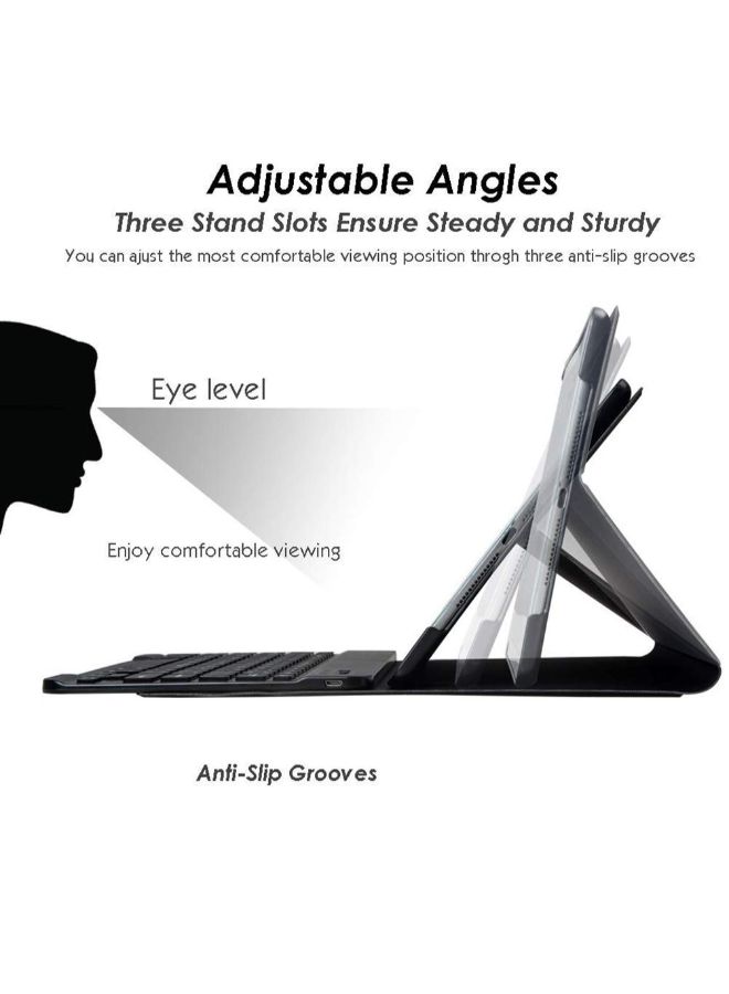 NIBEMINENT Bluetooth Keyboard For Apple iPad Blue - Image 4