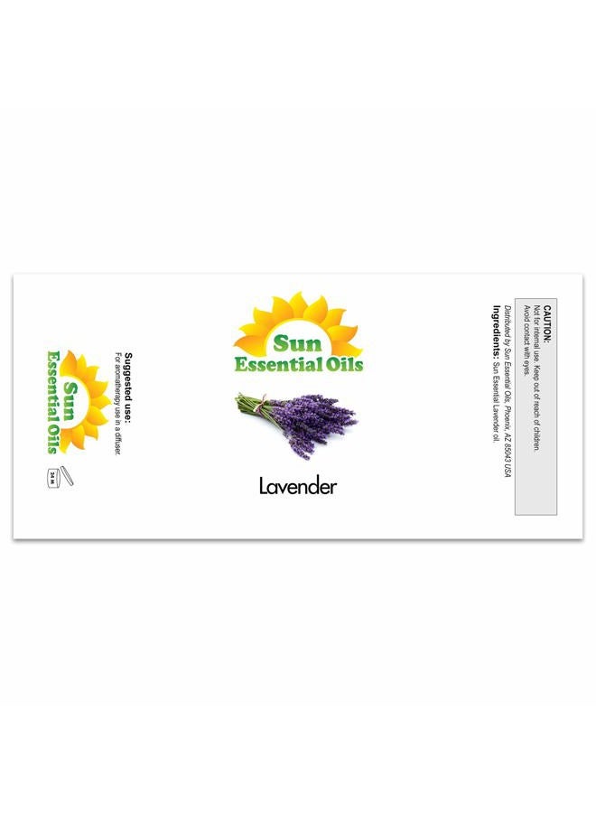Sun Essential Oils Sun Essential Oil - Lavender Essential Oil 4 oz (118 ml) with Dropper for Diffuser, Humidifier, Skin, Aromatherapy Massage, Scented for Soap & Candle Making at Home, Calming Aroma for Sleep - Image 2