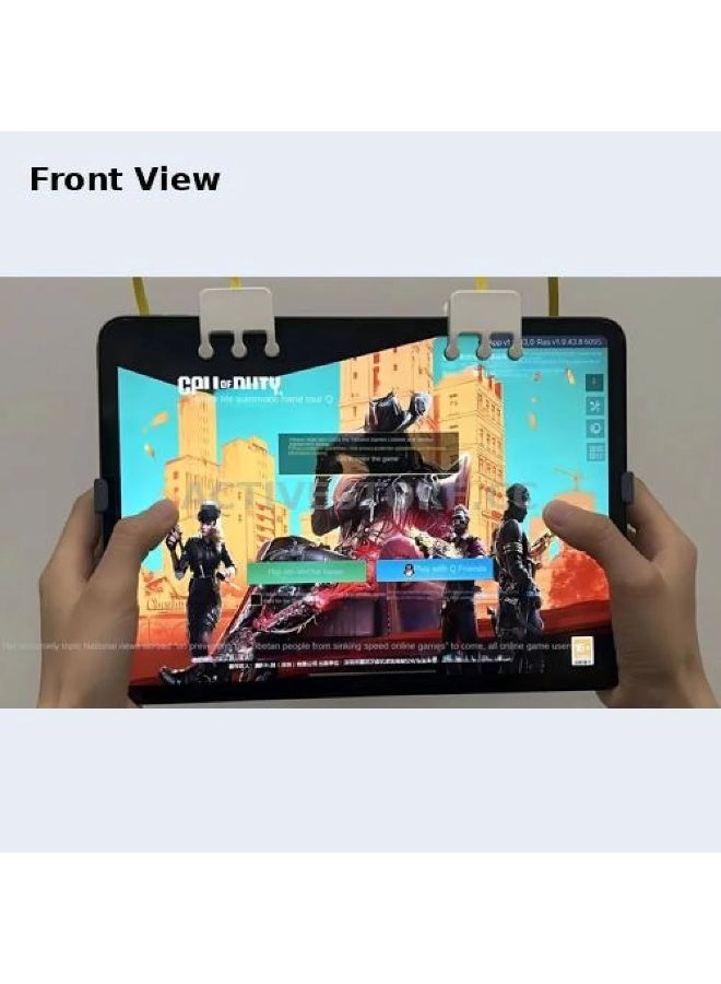 FV6 Smart Game Controller Turbo Magnet Version Strong Magnetic Secure Hold on Device 8 Finger Magnetic Suction for iPad 3D Printing Tablet Gamepad Grip 6 High Sensitivity Keys Pulse Trigger for iPad PUBG Fits All Size iPads Smoothly and Elegantly - Image 5