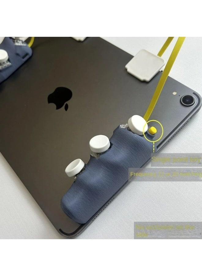 FV6 Smart Game Controller Turbo Magnet Version Strong Magnetic Secure Hold on Device 8 Finger Magnetic Suction for iPad 3D Printing Tablet Gamepad Grip 6 High Sensitivity Keys Pulse Trigger for iPad PUBG Fits All Size iPads Smoothly and Elegantly - Image 3