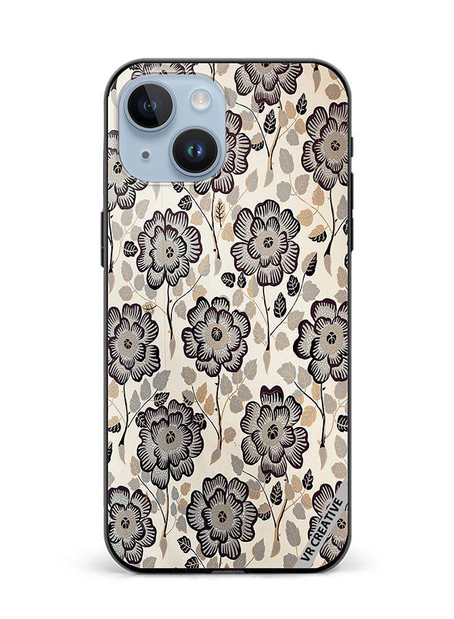 VR CREATIVE Protective Case Cover For Apple iPhone 15 Plus Floral1 Design Multicolour - Image 1