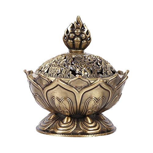 Eboxer 2 Colors Incense Incense Holder, Elegant Decoration for Home (Bronze) - Image 1