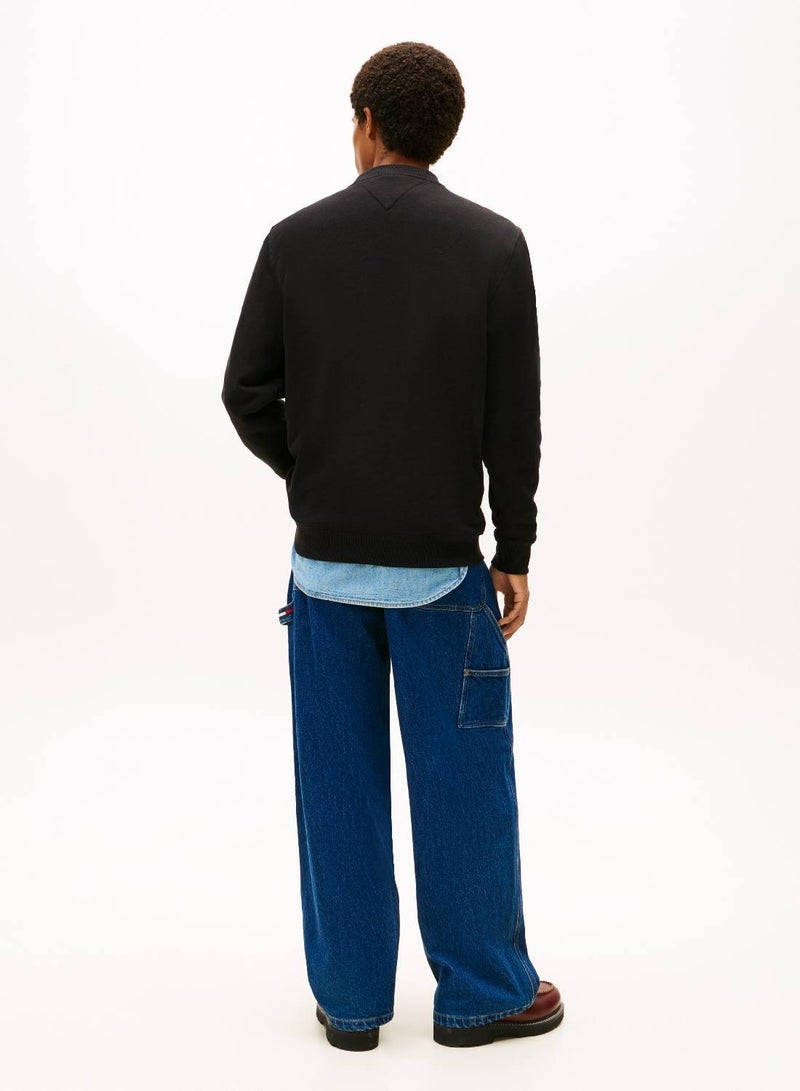 TOMMY JEANS Linear Logo Regular Pullover Sweatshirt - Image 2