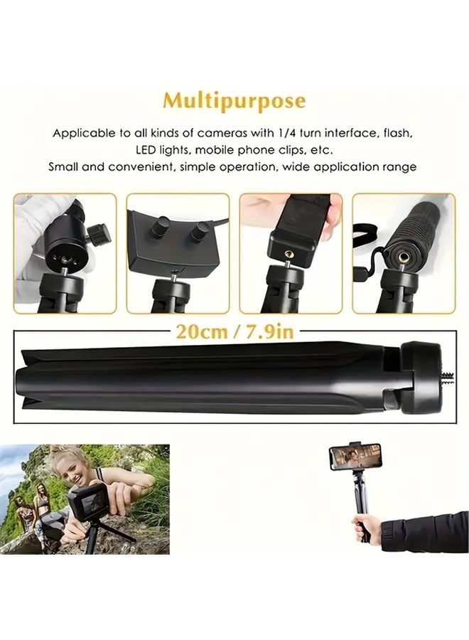 ضوء حلقي LED مقاس 10 بوصة مع حامل ثلاثي القوائم سطوع قابل للتعديل يعمل بالطاقة عبر USB - Image 3