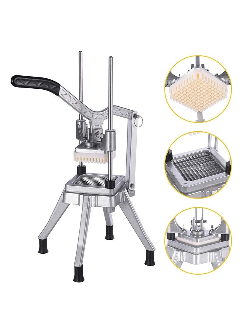 LETWOO - LETWOO French Fry Cutter  Commercial Restaurant French Fry Cutter Stainless Steel Food Grade Upright French Fries Cutter For Potato  Radish Cucumber Carrots 1/2INCH 1/4INCH & 3/8IN Blades - Image 1