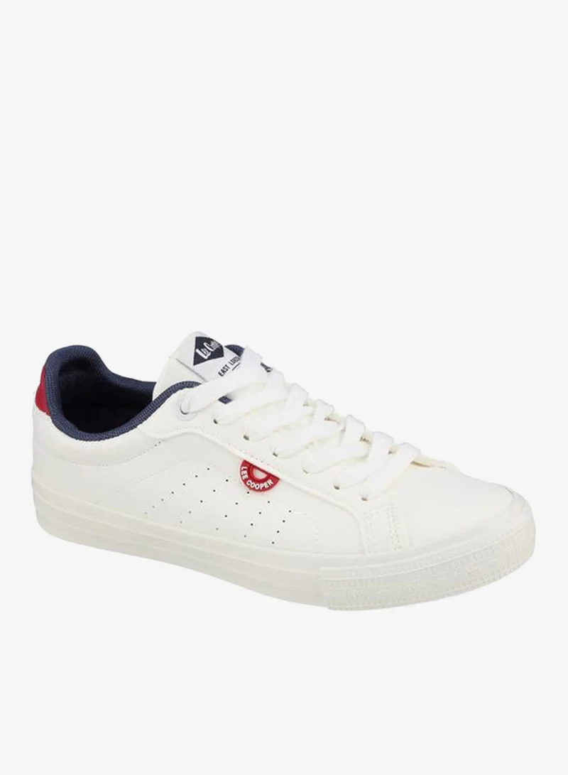 Lee Cooper WHITE Lace-Up Ankle School Sneakers for Women | Best Price UAE