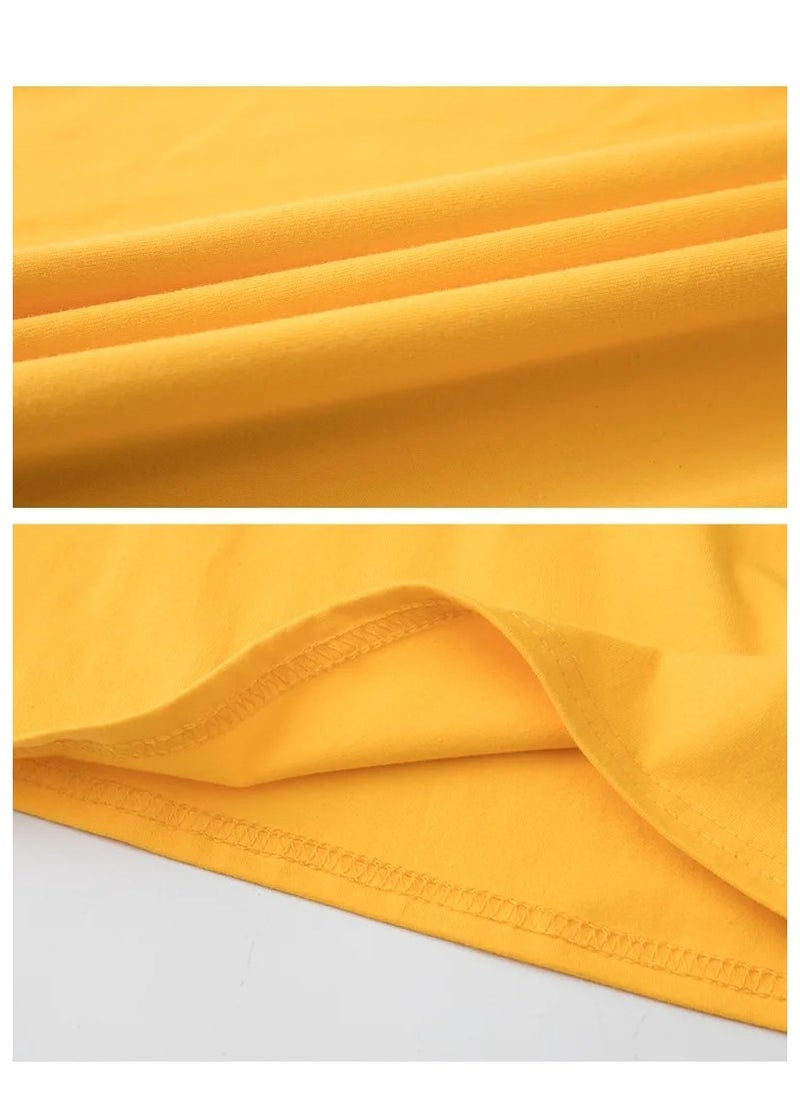 Selecta Now - Selecta Now Womens T Shirt Plain 100% Combed Cotton Comfortable Soft & Breathable Mustard T Shirt Tank Top & Tees - Image 1