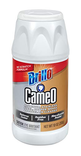 Brillo Cameo Cleaner, Perfect on Aluminum, Stainless Steel, Copper, Brass & Porcelain, No Scratch Formula 10 Ounce (Pack of 1) - Image 5