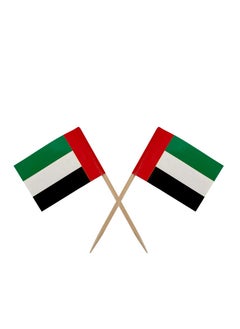UAE Flag Cocktail Sticks 3.5x6.5cm 100Pcs/Pk