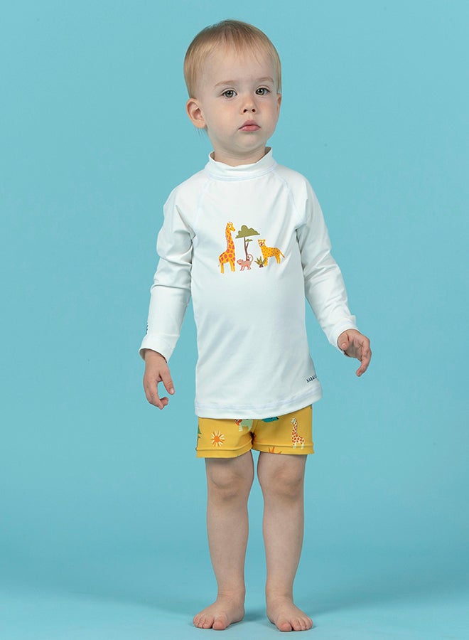 DECATHLON Baby Anti-UV Long-sleeved T-shirt SAVANNAH print - Image 2