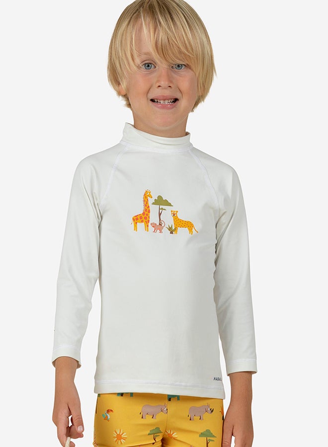 DECATHLON Baby Anti-UV Long-sleeved T-shirt SAVANNAH print - Image 1