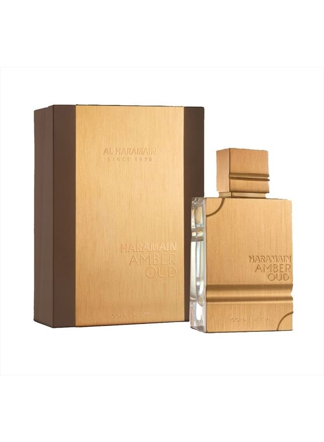 Al Haramain Amber Oud Gold Edition Eau de Parfum Spray, 2.0 Ounce - Image 1