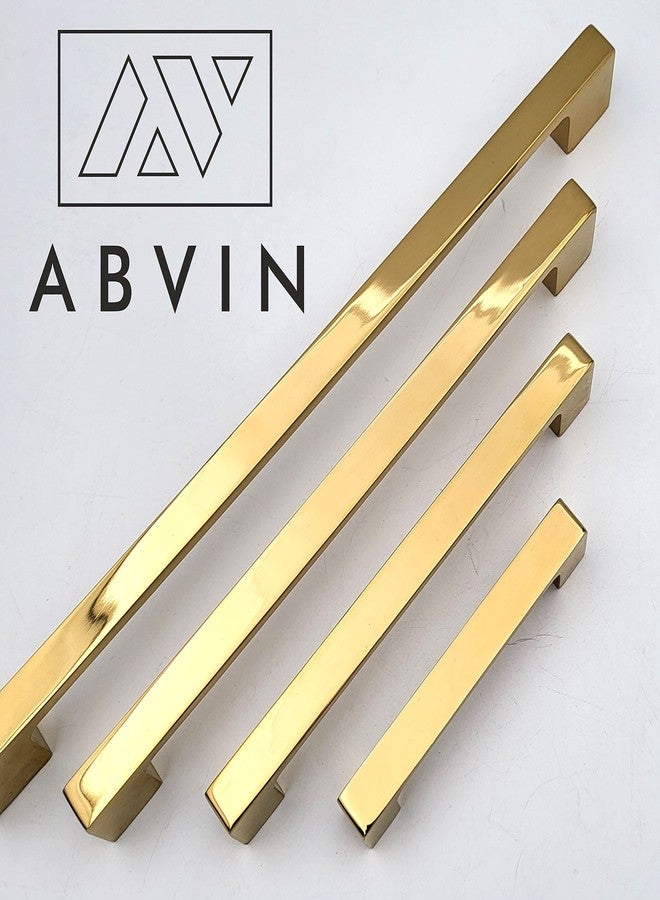 ABVIN مقابض ABVIN Premium PVD الذهبية، أدوات خزائن ذهبية عصرية، مقابض أثاث للأبواب والخزائن والأدراج (قطعة واحدة) (96 مم (4 بوصة))، مقبض سحب - Image 4
