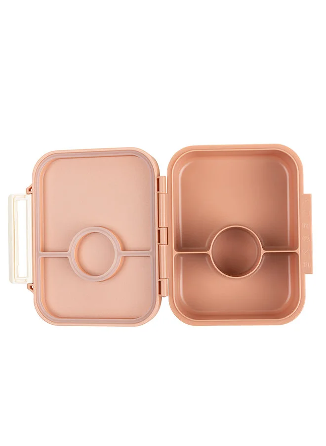 Citron Tritan Snackbox With 3 Compartments For Kids, Leak Proof And Bpa Free - Unicorn Blush Pink