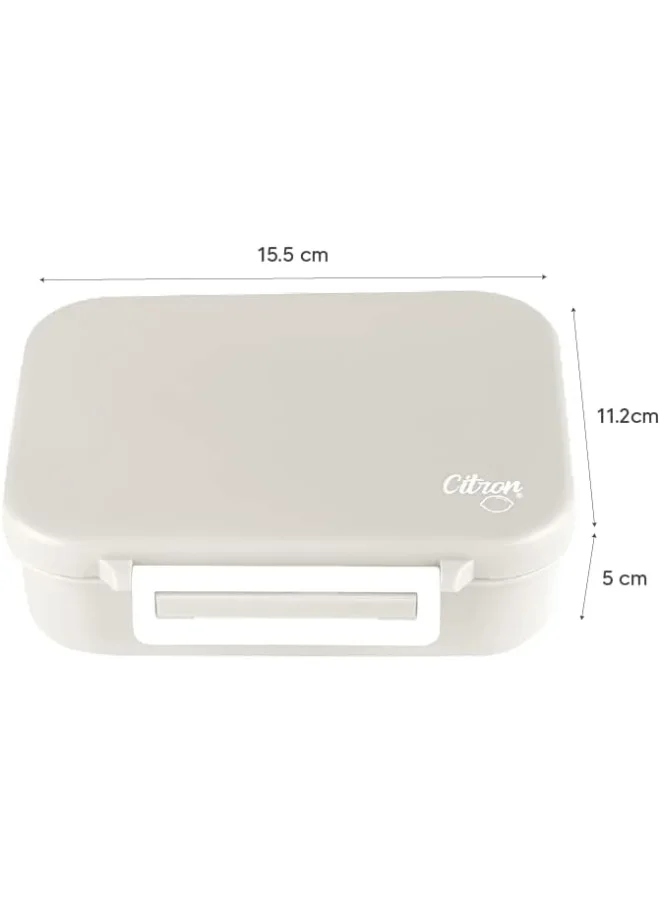 Citron Tritan Snackbox With 3 Compartments For Kids, Leak Proof And Bpa Free - Unicorn Blush Pink