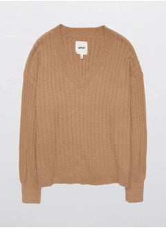 V-Neck Ribbed Sweater - pzsku/ZDCEB806C1DD1DAD1145DZ/45/_/1739120908/33cfe5d6-8724-4f12-bc25-b00acf8edda6