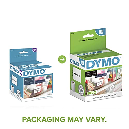 Dymo 30324 Label Writer Self-Adhesive Diskette Labels for 3 1/2-inch disks, 2 1/8- by 2 3/4-inch, White, Roll of 320 - Image 2