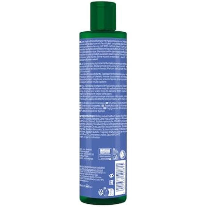 Weleda BIO HYDRA SHINE MOISTURE SHAMPOO WITH HYALURONIC ACID & FLORAL FRUITY FRAGRANCE FOR SHINY HAIR - NATURAL COSMETICS HAIR CARE SHAMPOO WITHOUT SILICONE FOR NORMAL/DRY HAIR (VEGAN, 250 ML) - Image 2