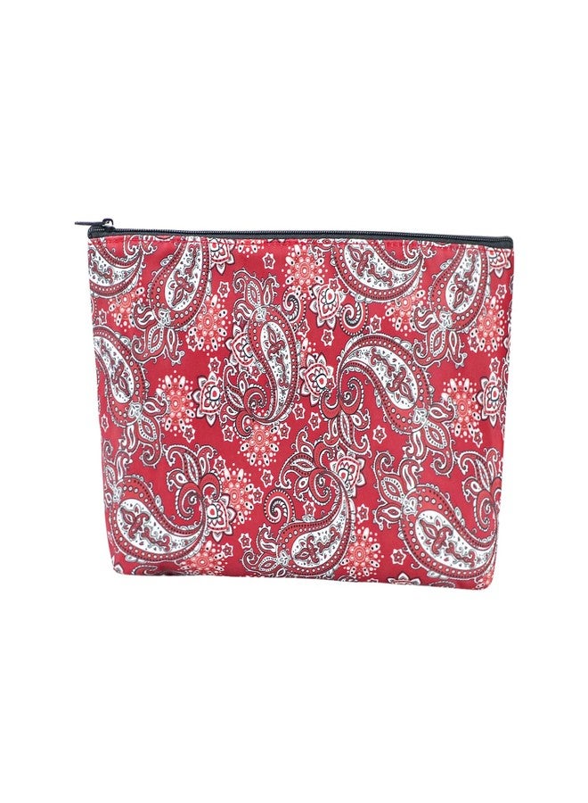 GUSTARIA Empty Mahjong Bag,Thickened Red Printed Soft American Mahjong Tiles Bag (Case Only) - Image 1