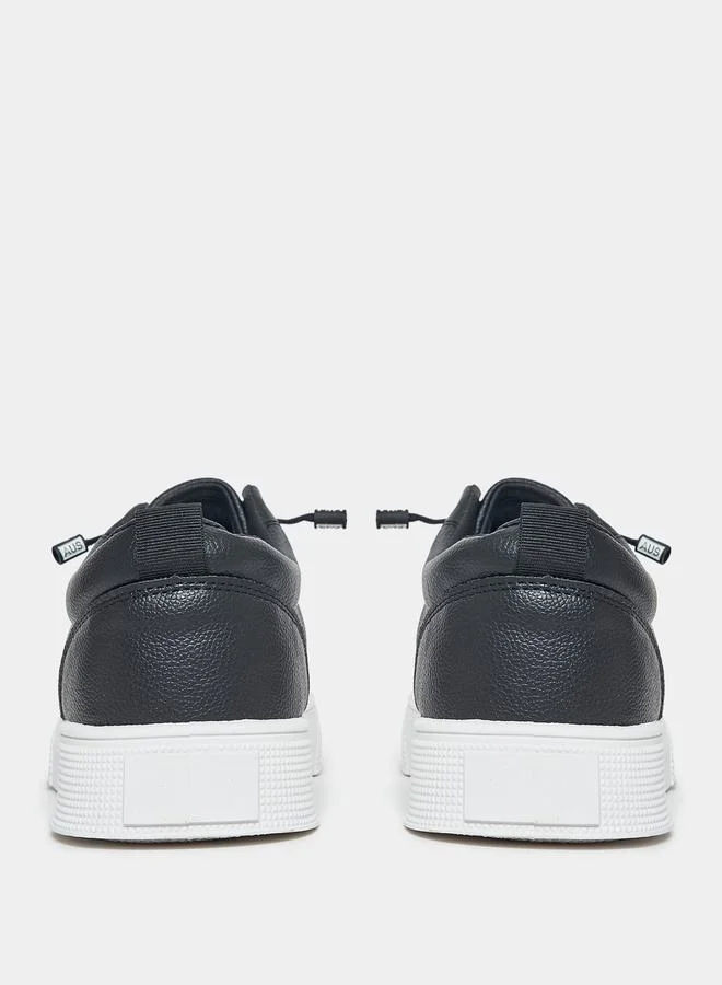 Styli Faux Leather Accent Platform Sole Sneakers