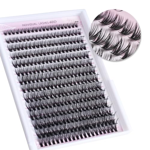 FinyDreamy 40D Lash Clusters 280Pcs Individual Lashes Extensions 816mm Volume Cluster Lashes Mix Lengths C Curl 007mm Thickness Eyelash Individual Cluster And Apply Under Your Lashes40D 816mm - Image 1