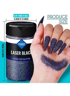 Fine Glitter YGDZ 140G 493OZ Holographic Ultra Fine Glitter Powder for Resin Crafts Tumblers Cosmetic Nail Face Body Painting Hair Glitter Black - pzsku/ZDCEBAEC4FF149A75C906Z/45/_/1678701794/fa484158-3815-47d9-be7c-d0e77daea3b7