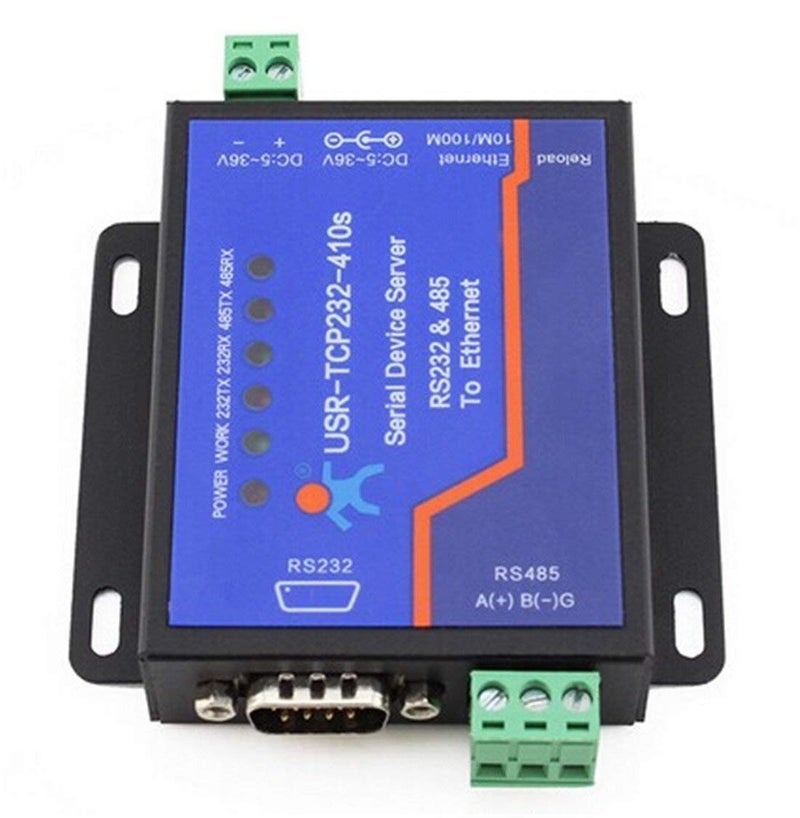 UsrTcp232410S RS232 RS485 Serial to Ethernet AdapterIP Device Server Ethernet Converter Support DHCPDNS 1