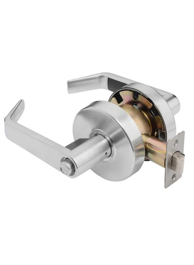 Dynasty Hardware AUG-20-26D Grade 2 Commercial Duty Privacy Lever Door Lock, ADA, Satin Chrome Finish - Image 2