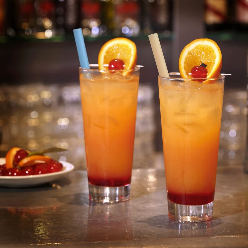 ALINK 50 pcs Jumbo Plastic Smoothie Straws  Wide Assorted Colors Disposable Drinking Straws for Milkshakes  Boba  Bubble Tea  Tapioca Pearls - 8.5""L  0.4"" D - Image 3