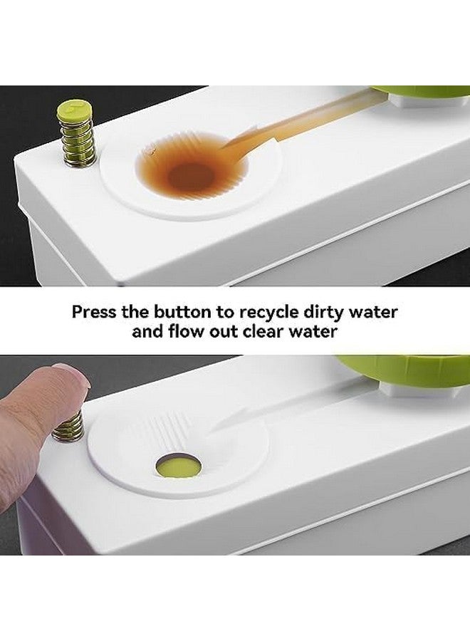 Judee ?Synthetic Paint Brush Cleaner Rinser with Drain Water Recycling Paintbrush Scrubber for Acrylic, Watercolor, Oil and Water-Based Paint Brushes Cleaning Tool (Multicolour) - Image 5