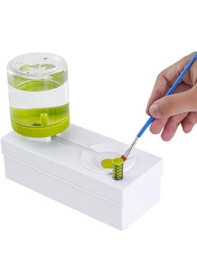 Judee ?Synthetic Paint Brush Cleaner Rinser with Drain Water Recycling Paintbrush Scrubber for Acrylic, Watercolor, Oil and Water-Based Paint Brushes Cleaning Tool (Multicolour) - Image 1