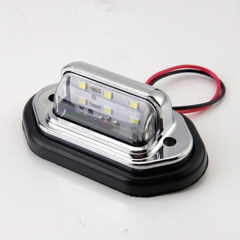 Healifty قطعتان من شريط إضاءة لوحة الترخيص LED للشاحنات والسيارات والعربات المنزلية والمقطورات سطوع عالي تركيب سهل - Image 4