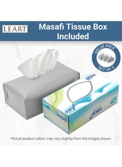 LeArt Leather Tissue Box Cover – Home Decorations for Living Room, Bedroom and Office | Car Tissue Holder | Tissue Box Holder for Car | Tissue Box Cover for Car (Stone Grey - Pack of 3)  - Image 5