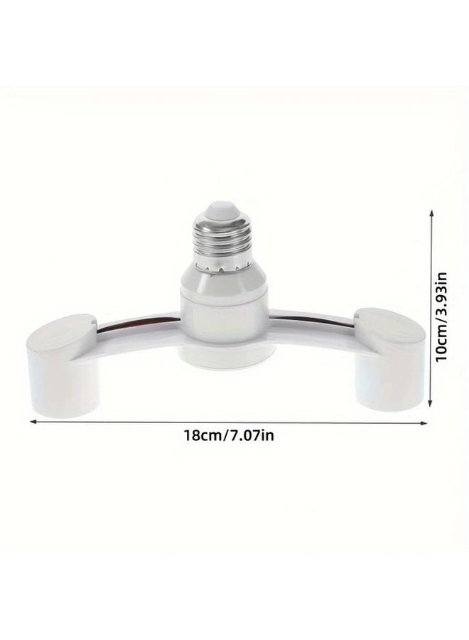 3 In 1 E27 LED Light Bulb Holder Splitter Base Adapter Hardwired Socket Converter 85 265V - Image 4