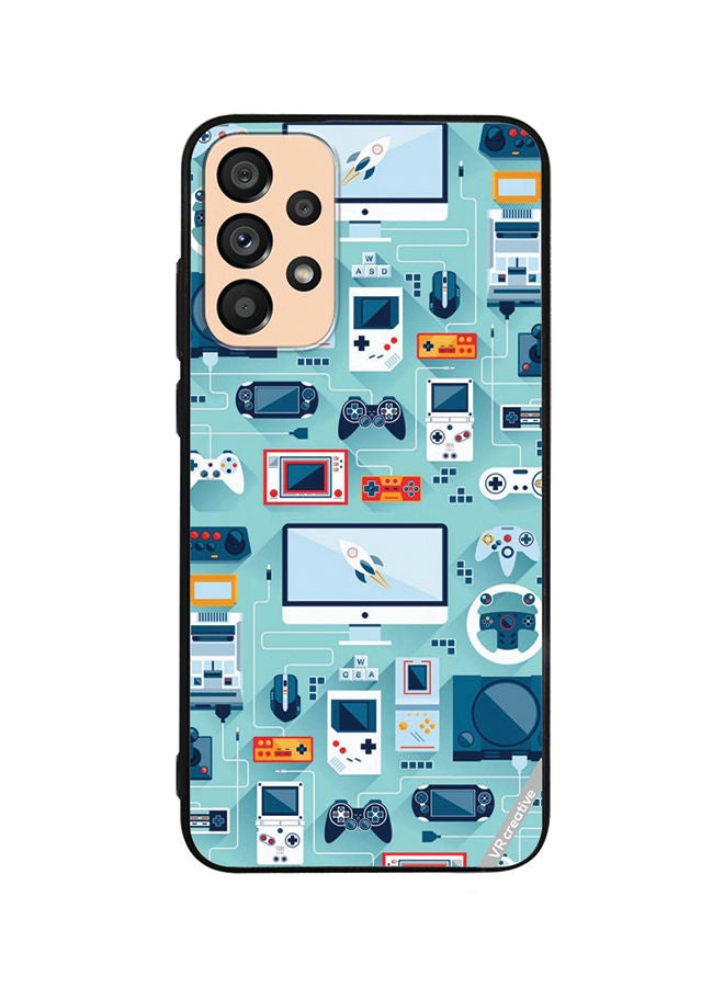 VR CREATIVE Protective Case Cover For Samsung Galaxy A53 5G Technolgu Items Design Multicolour - Image 1