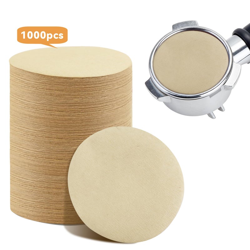 brikinte 1000 Pcs Coffee Paper Filter for Espresso Coffee Maker, 58mm Unbleached Espresso Filter Puck Screen Portafilter Paper - Image 2