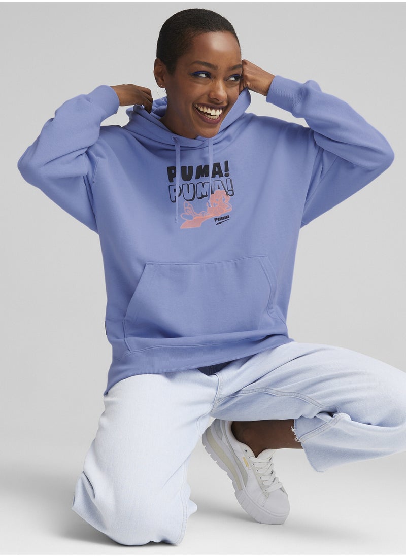 PUMA - Downtown Womens Graphic Hoodie - Image 1
