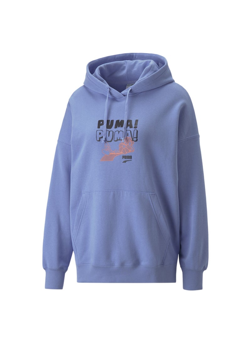 PUMA - Downtown Womens Graphic Hoodie - Image 1