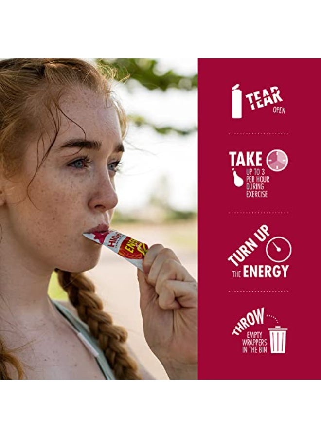 High5 Energy Gels with Electrolytes - Quick Release Sports Gels for Peak Performance - Natural Fruit Juice & Caffeine-Free - Energy Boost for Running, Cycling, Endurance (Raspberry, 5 x 60g) - Image 3