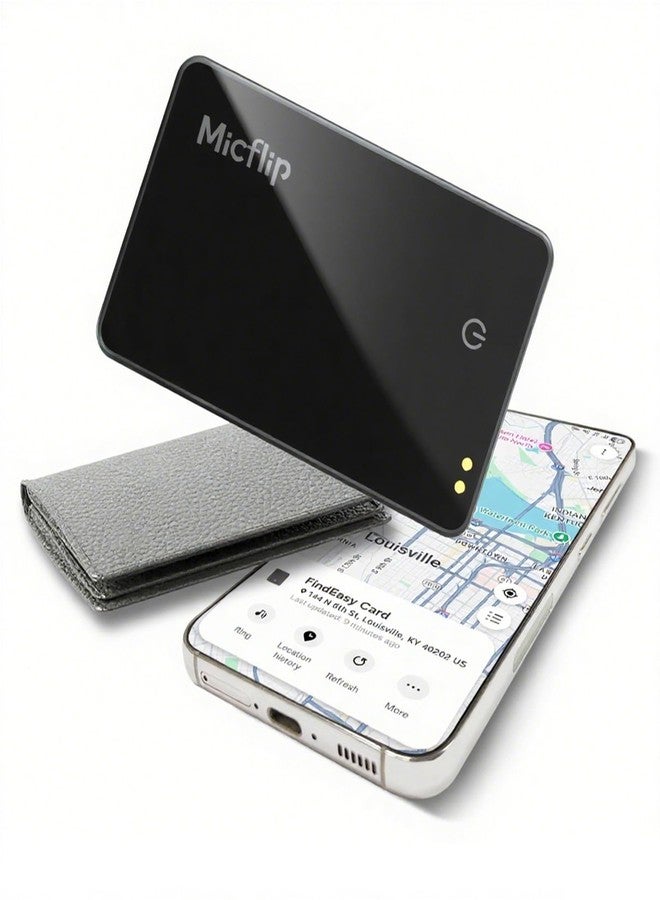 MICFLIP Wallet Tracker Card (Samsung Only),Rechargeable Bluetooth Smart Card Finder Work with Samsung SmartThings APP,0.08in Ultra-Thin Galaxy Smart Tag for Wallets,Passports & Luggage（1 Pack） - Image 1