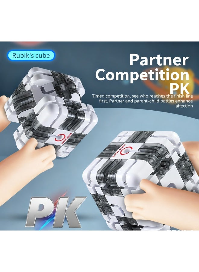 زيمي [مكعب المتاهة ثلاثي الأبعاد] مكعب متاهة سحري ثلاثي الأبعاد | مكعب متاهة أحجية لعبة تعليمية للأطفال والكبار، لعبة تعليمية للأطفال، هدايا حفلات أعياد الميلاد مناسبة للأعمار من 3 سنوات فما فوق - Image 5