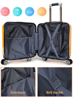 Generic Kids Travel Suitcase Trolley, 20" Carry-on Luggage with Emoji Sticker & Spinner Wheels, Water-resistant PC Kids Luggage Bag for Boys and Girls  - Image 5
