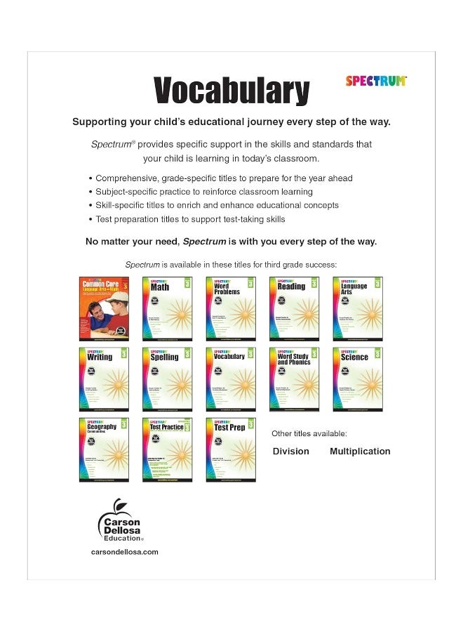 Spectrum Vocabulary, Grade 3 - Image 2