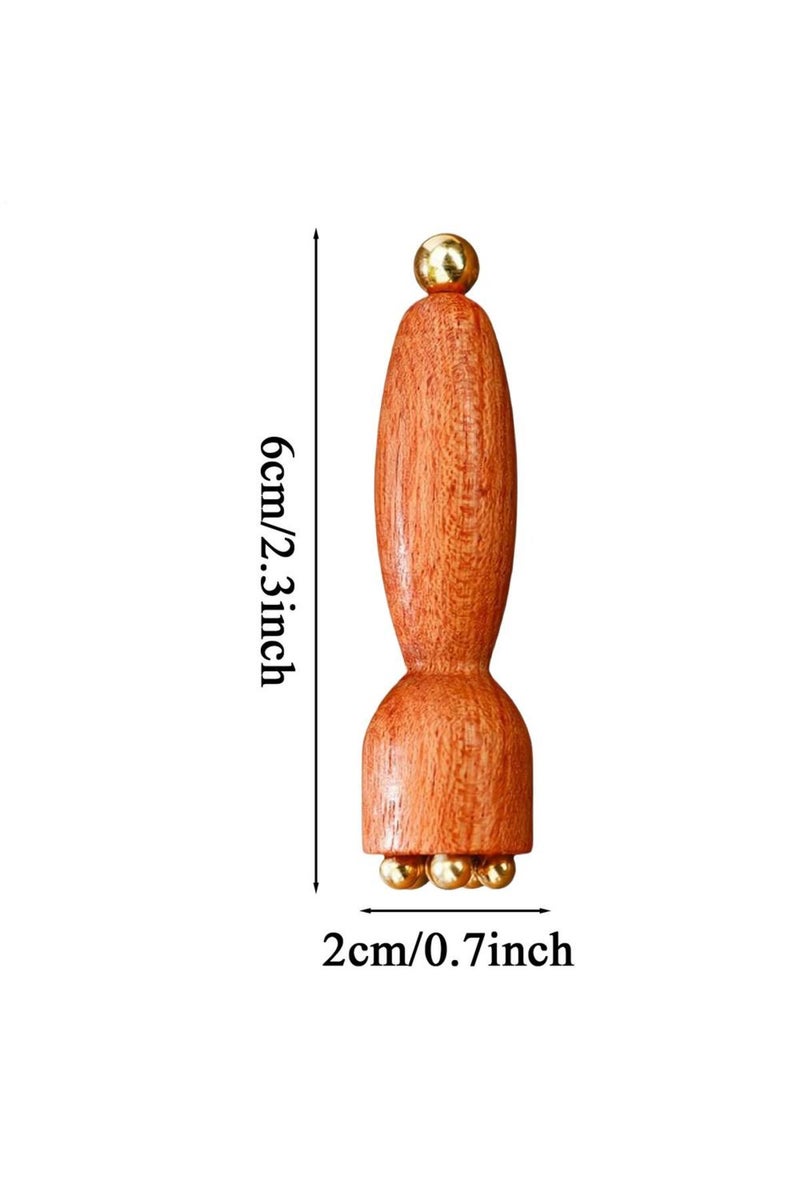 1PC Facial Massager Lotus Seedpod Beauty Brass Rosewood Facial Gua Sha Tool Eye Relaxation Spot Mer