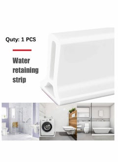 Y&D Collapsible Threshold Water Dam Self Adhesive Sealing Tape for Kitchen Bathroom Tub Shower Floor, Waterproof Flow Block Seal Strip 39Inch  - Image 2