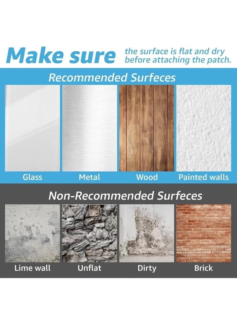 شرائط لاصقة بخطاف وحلقة مقاس 2.5 × 10 سم - 48 مجموعة، لاصق قوي مزدوج الجوانب للاستخدام المنزلي أو المكتبي - بدلاً من الثقوب والبراغي (أسود) - Image 5