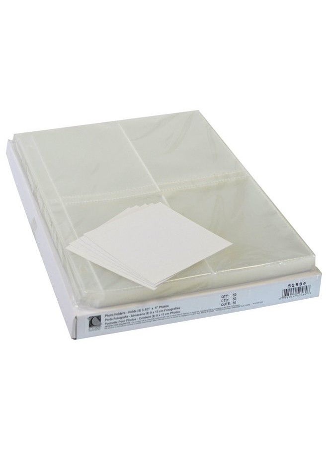 C-Line Ring Binder Photo Storage Pages For 3.5 X 5 Inch Photos Top Load 8 Photos Page 50 Pages Per Box (52584)  - Image 4