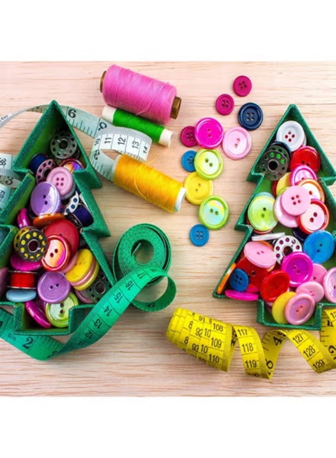 fantasize 1000 Pcs Resin Buttons, Assorted Sizes Round Craft Buttons for Sewing DIY Crafts, Children's Manual Button Painting, Mixed Colors - Image 5